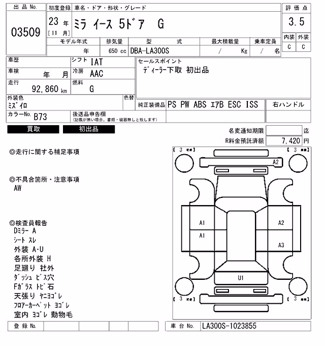 DAIHATSU MIRA E:S