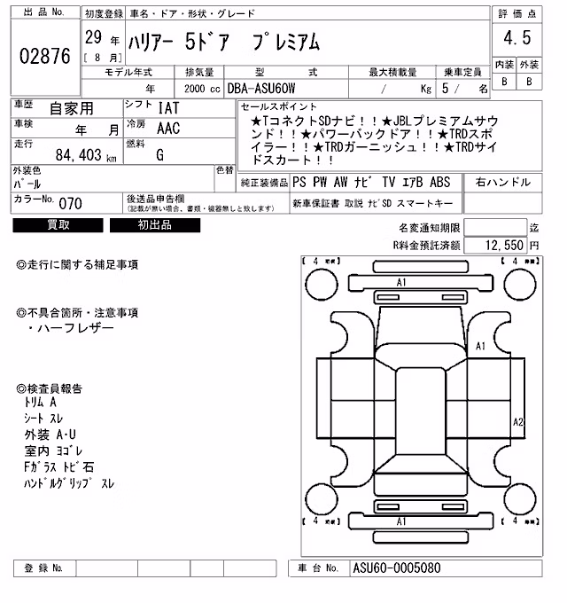 TOYOTA HARRIER