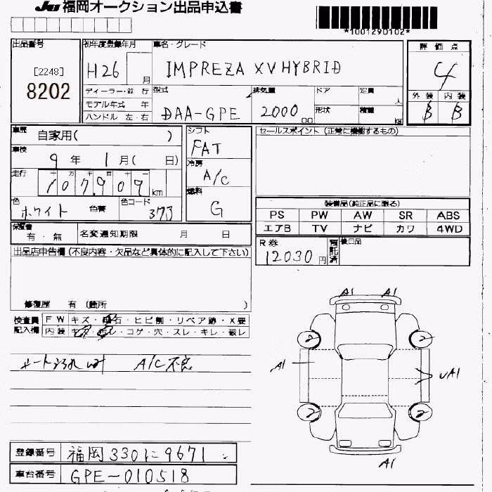 SUBARU XV