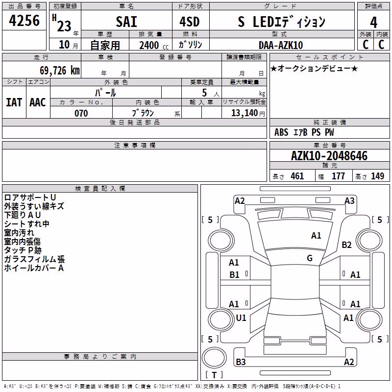 TOYOTA SAI