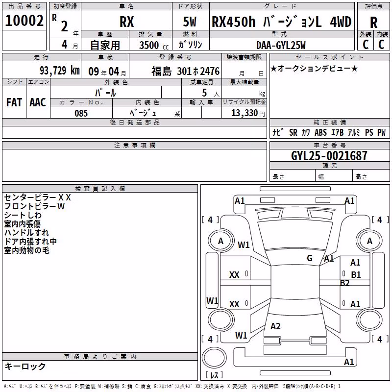 LEXUS RX450H
