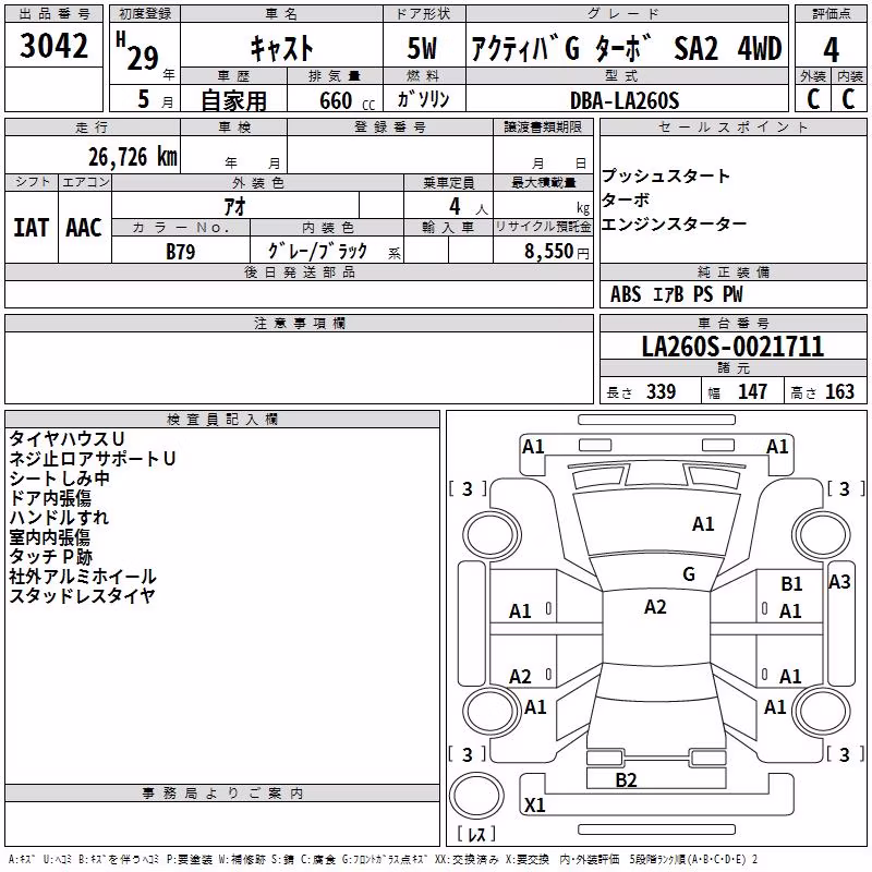 DAIHATSU CAST