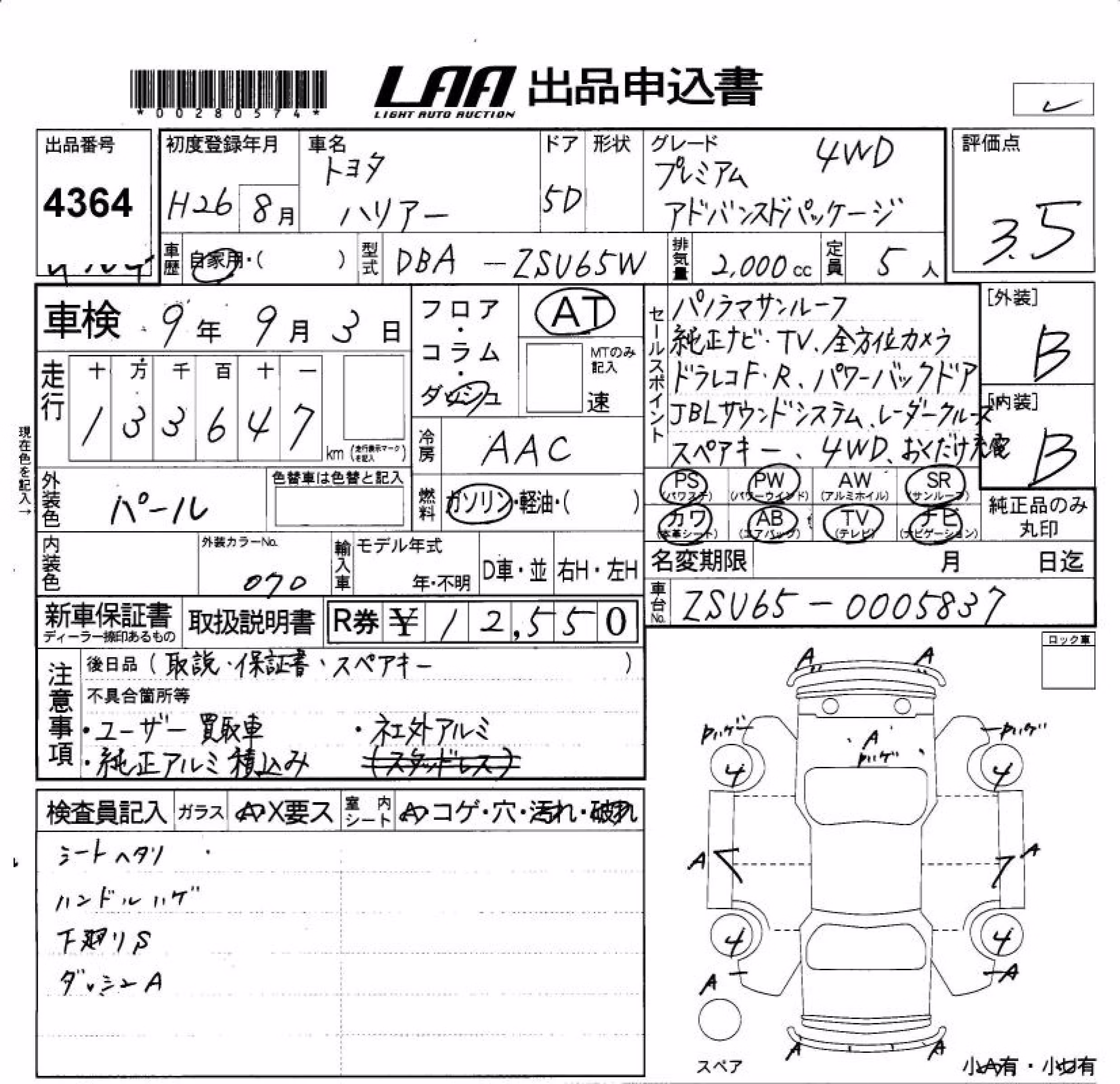 TOYOTA HARRIER