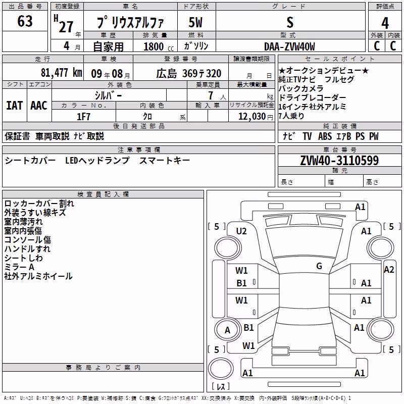 TOYOTA PRIUS ALPHA