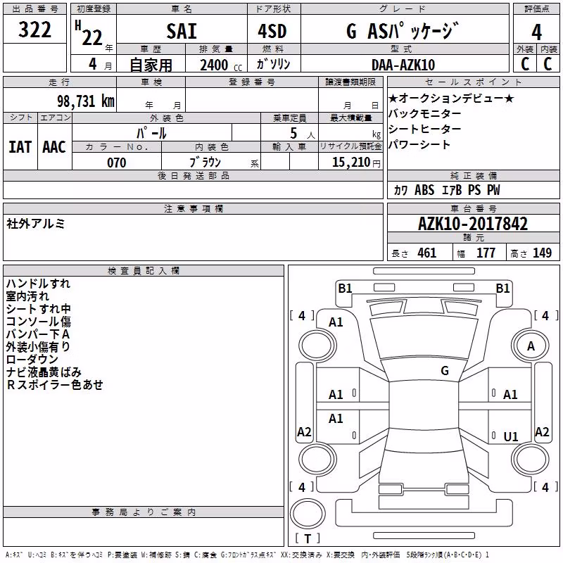 TOYOTA SAI