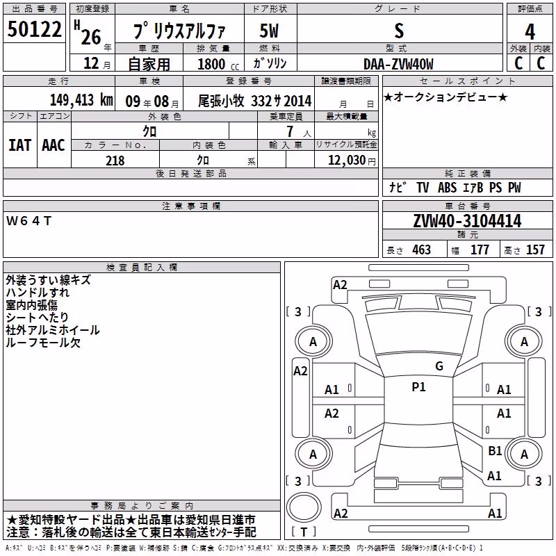 TOYOTA PRIUS ALPHA