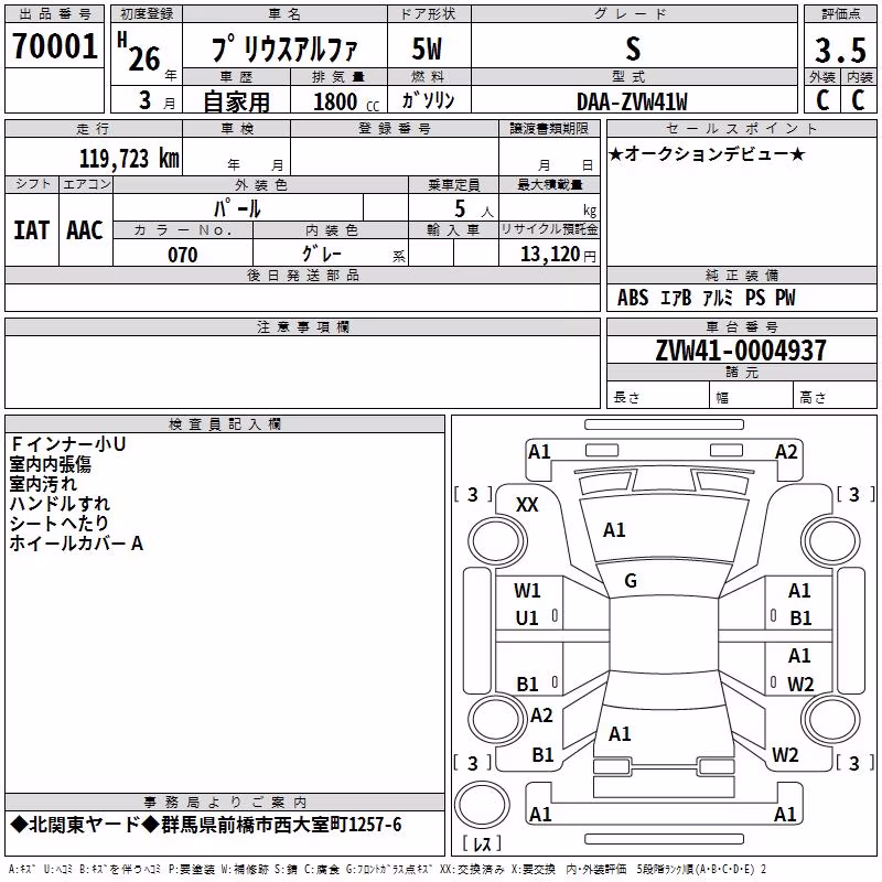 TOYOTA PRIUS ALPHA