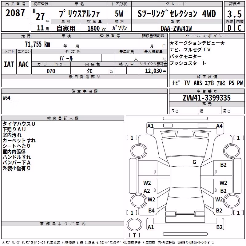 TOYOTA PRIUS ALPHA