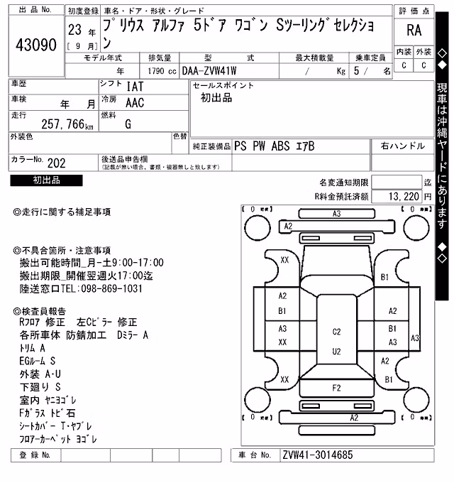 TOYOTA PRIUS ALPHA