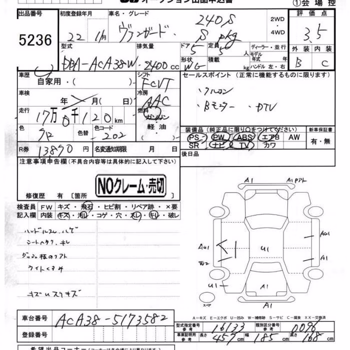 TOYOTA VANGUARD