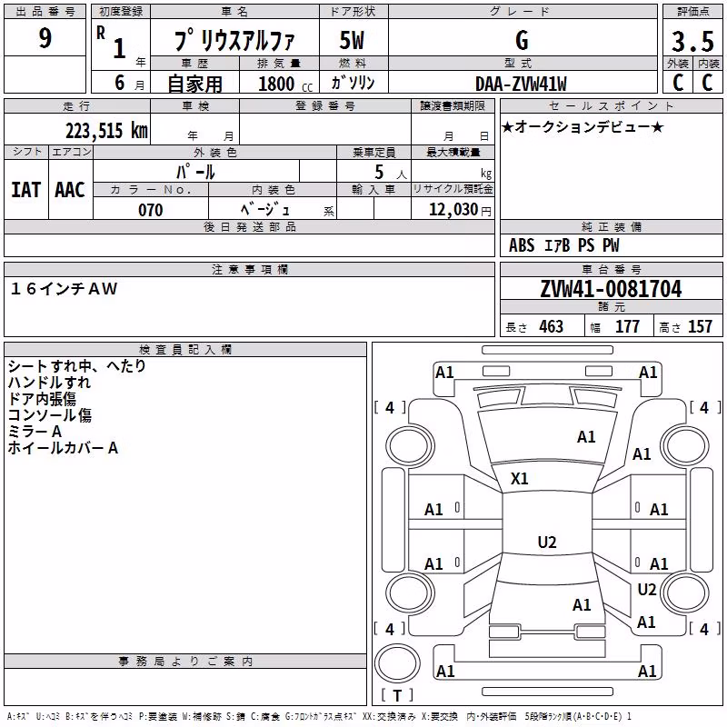 TOYOTA PRIUS ALPHA