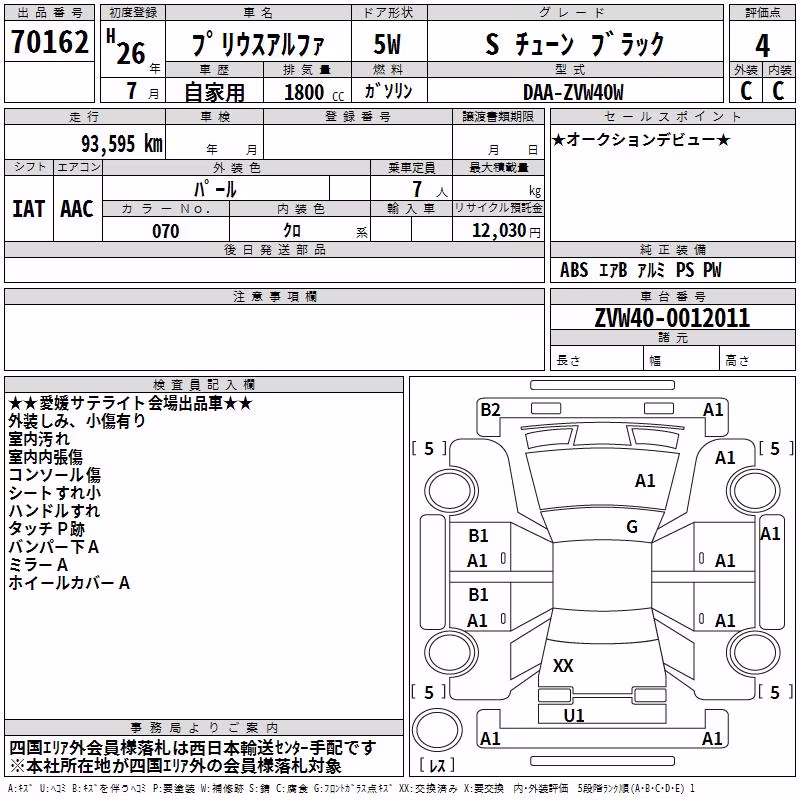 TOYOTA PRIUS ALPHA