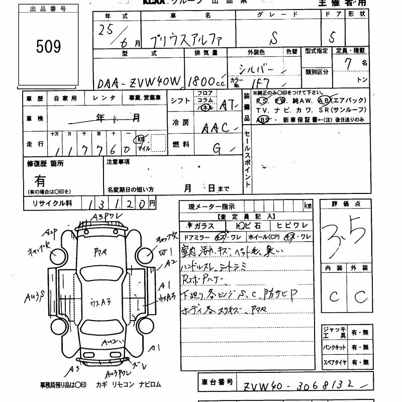 TOYOTA PRIUS ALPHA
