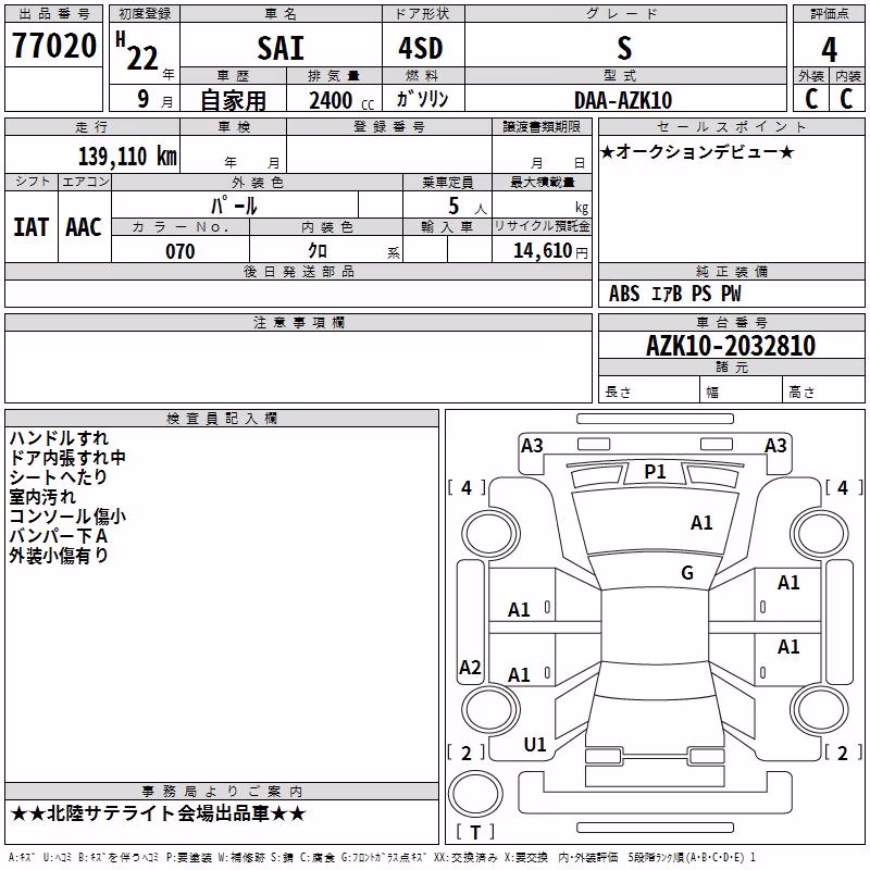 TOYOTA SAI