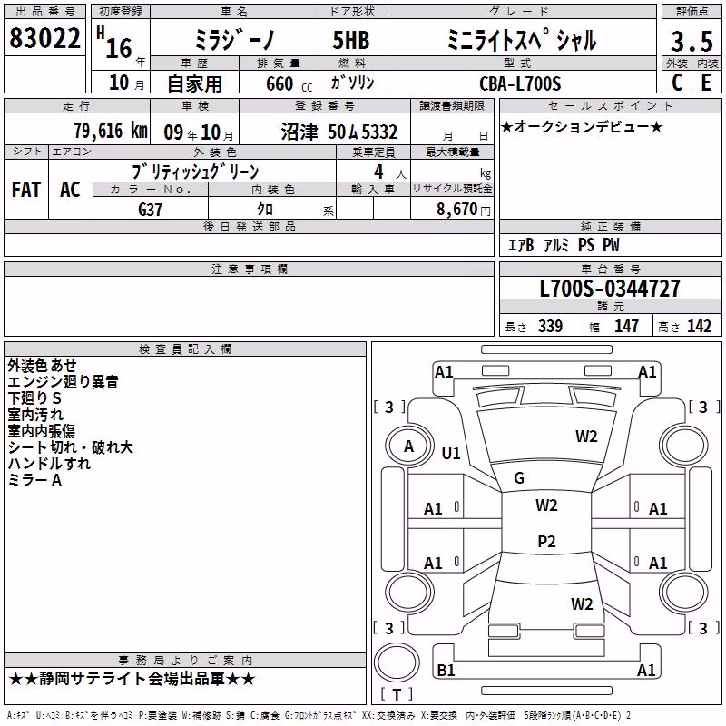 DAIHATSU MIRA GINO