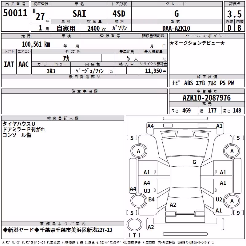TOYOTA SAI
