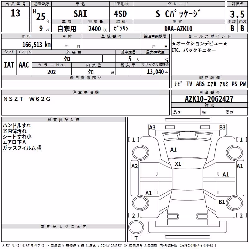 TOYOTA SAI
