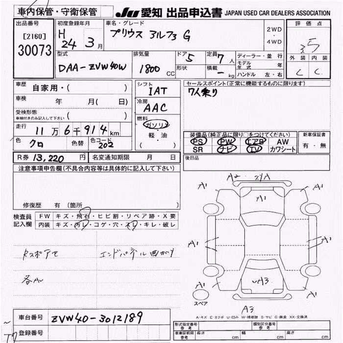 TOYOTA PRIUS ALPHA