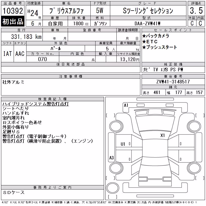 TOYOTA PRIUS ALPHA