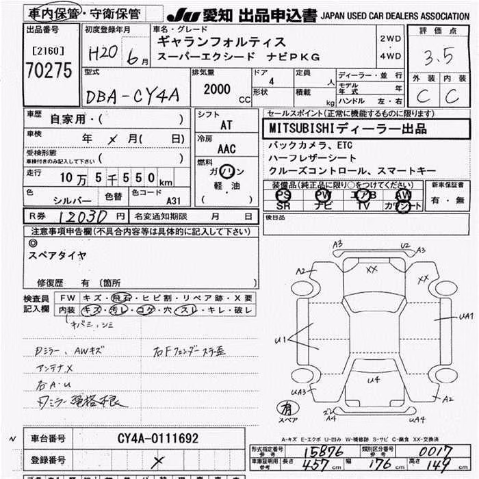 MITSUBISHI GALANT FORTIS