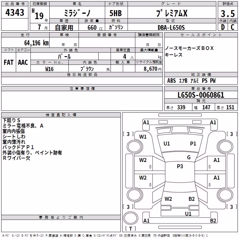 DAIHATSU MIRA GINO