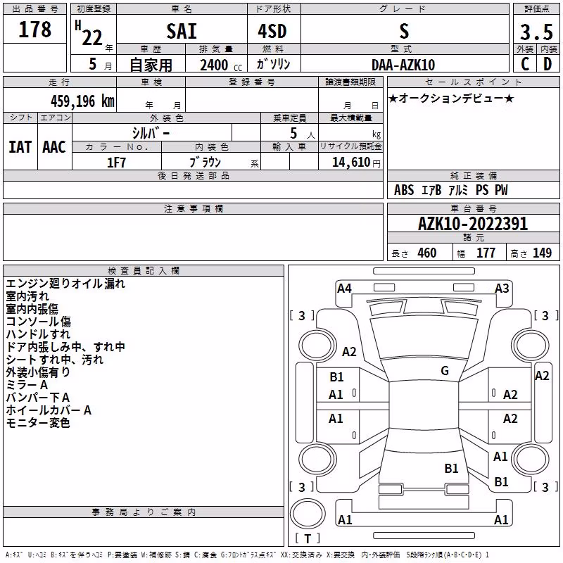 TOYOTA SAI