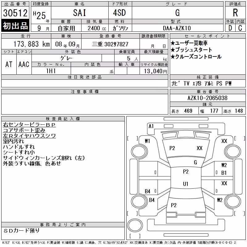 TOYOTA SAI