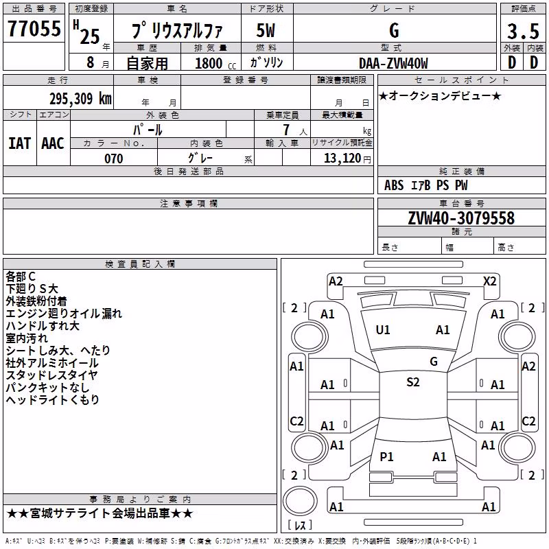 TOYOTA PRIUS ALPHA