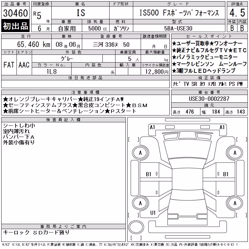 LEXUS IS500