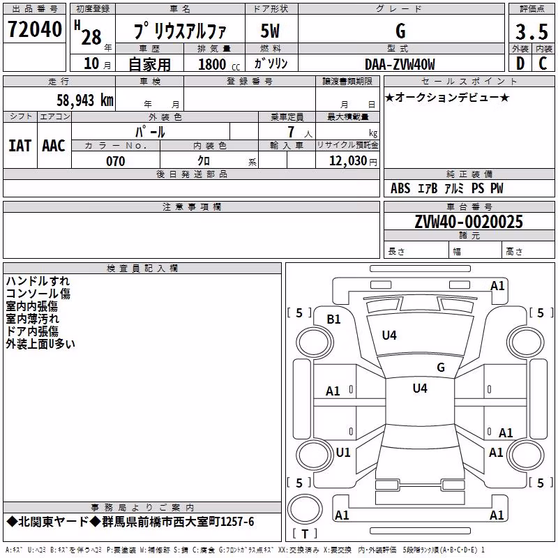 TOYOTA PRIUS ALPHA
