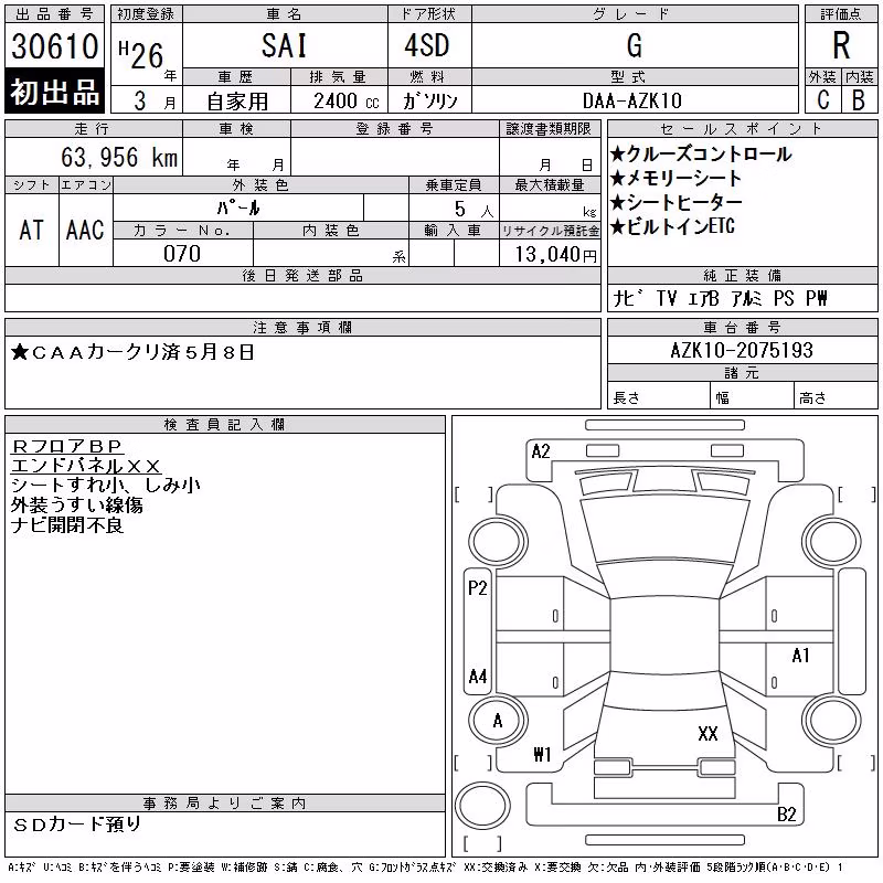 TOYOTA SAI