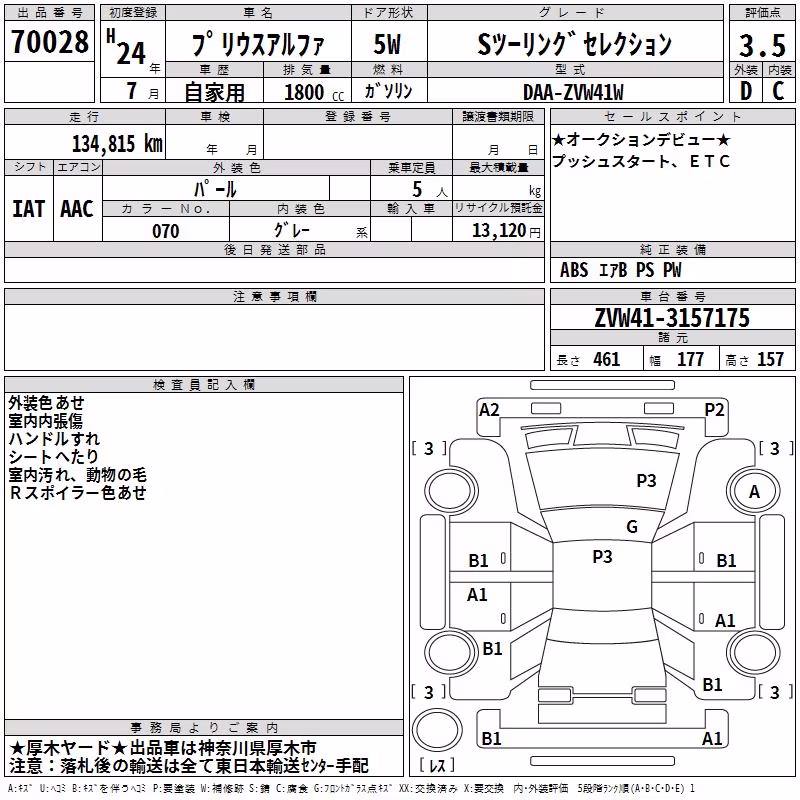 TOYOTA PRIUS ALPHA