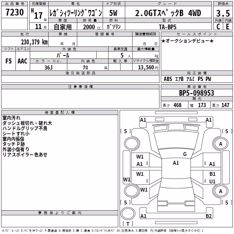 SUBARU LEGACY