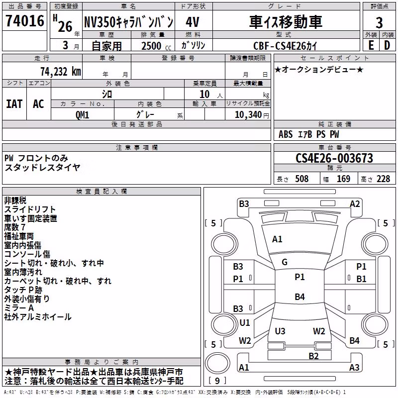 NISSAN NV350 CARAVAN