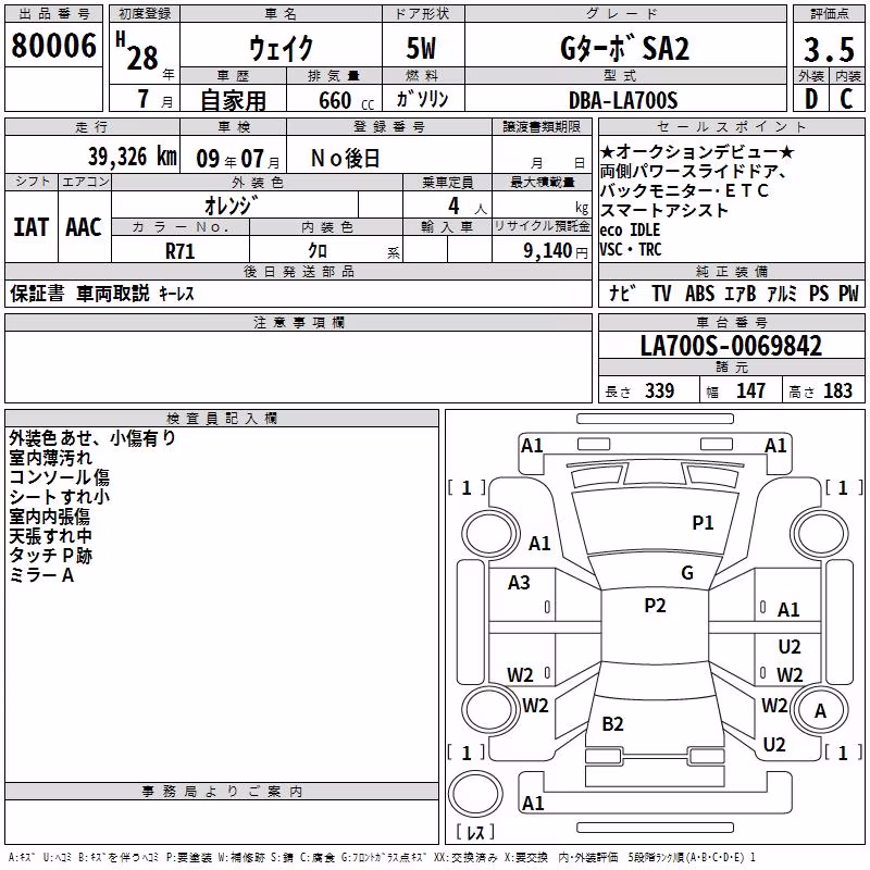 DAIHATSU WAKE