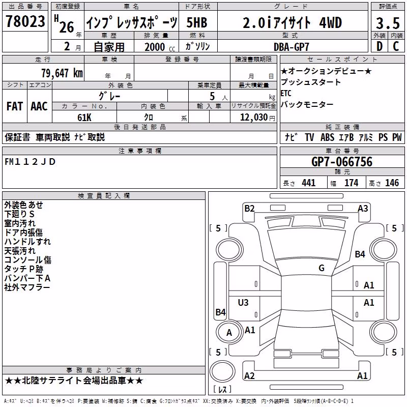 SUBARU XV
