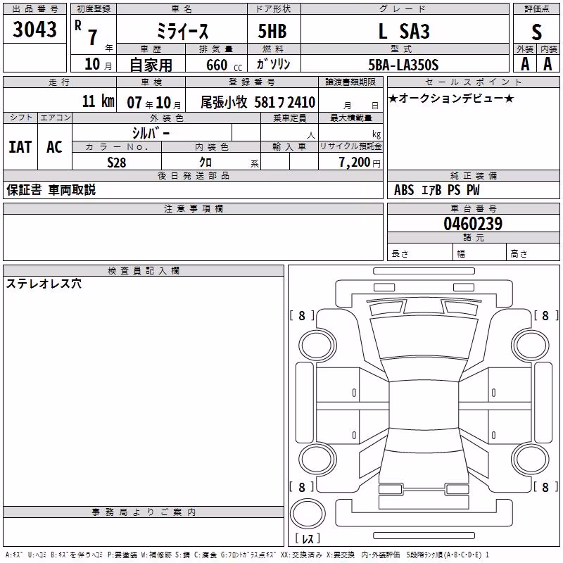 DAIHATSU MIRA E:S