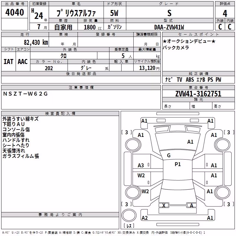 TOYOTA PRIUS ALPHA