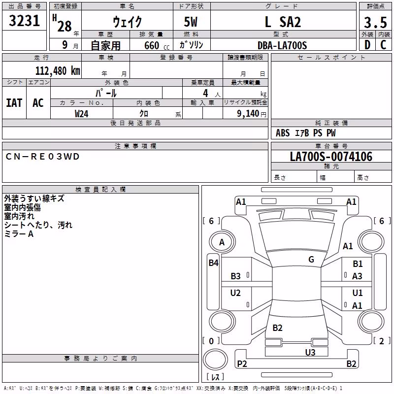 DAIHATSU WAKE