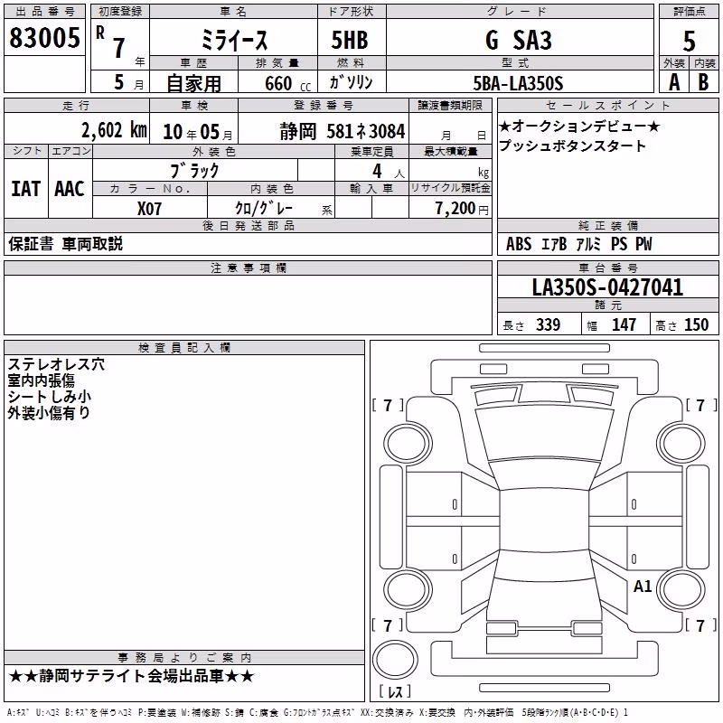 DAIHATSU MIRA E:S