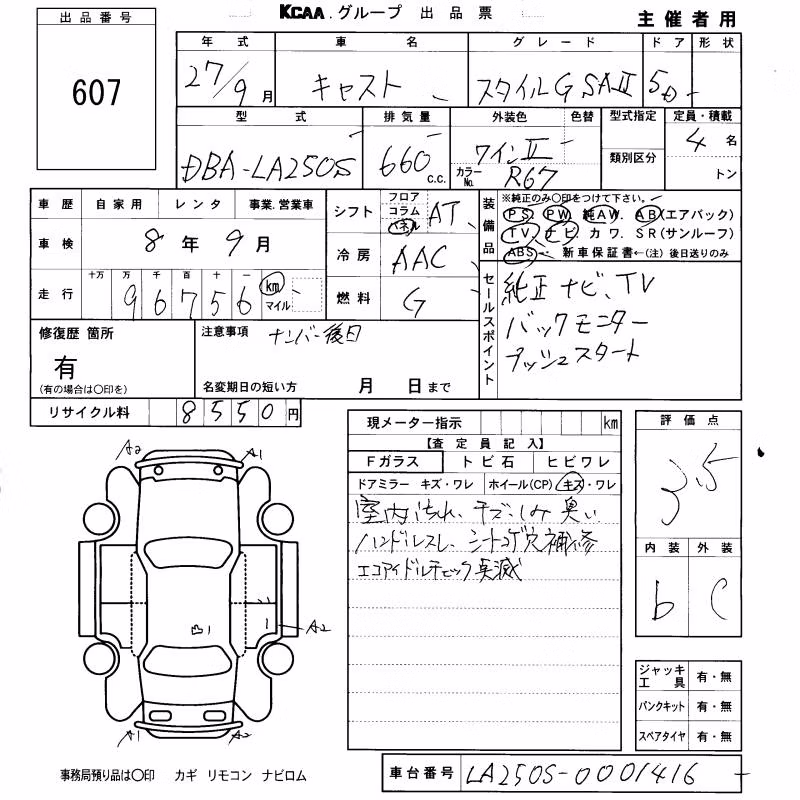 DAIHATSU CAST