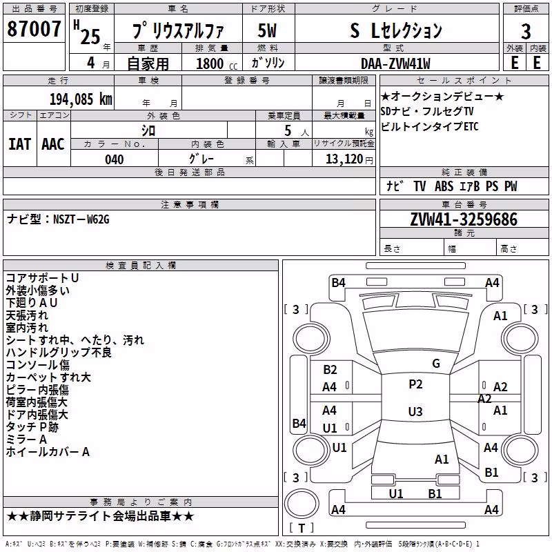 TOYOTA PRIUS ALPHA