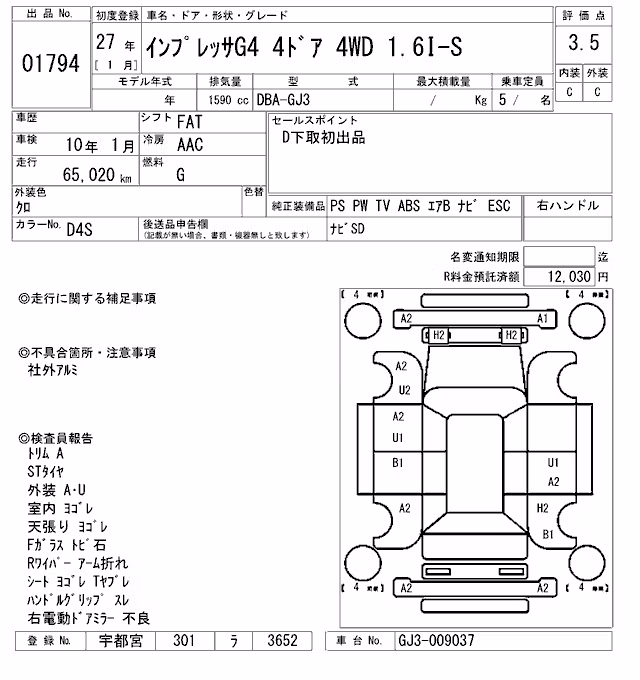 SUBARU IMPREZA