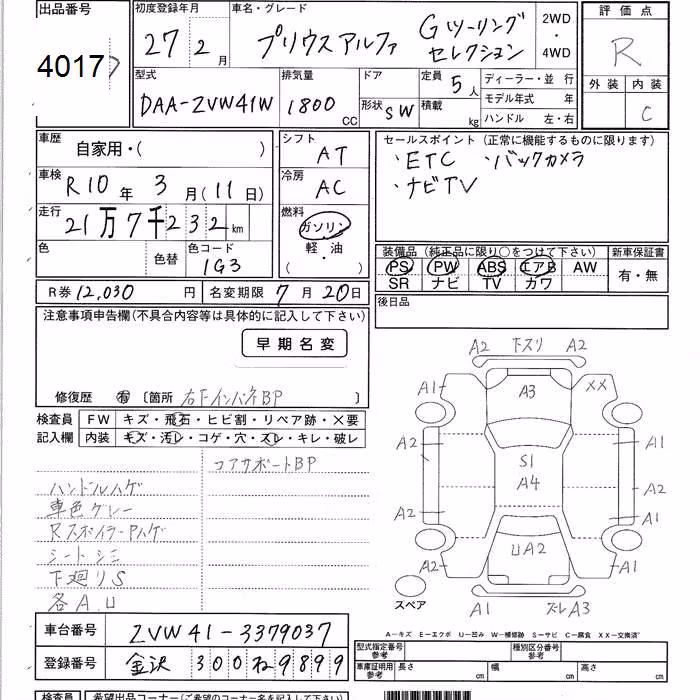 TOYOTA PRIUS ALPHA