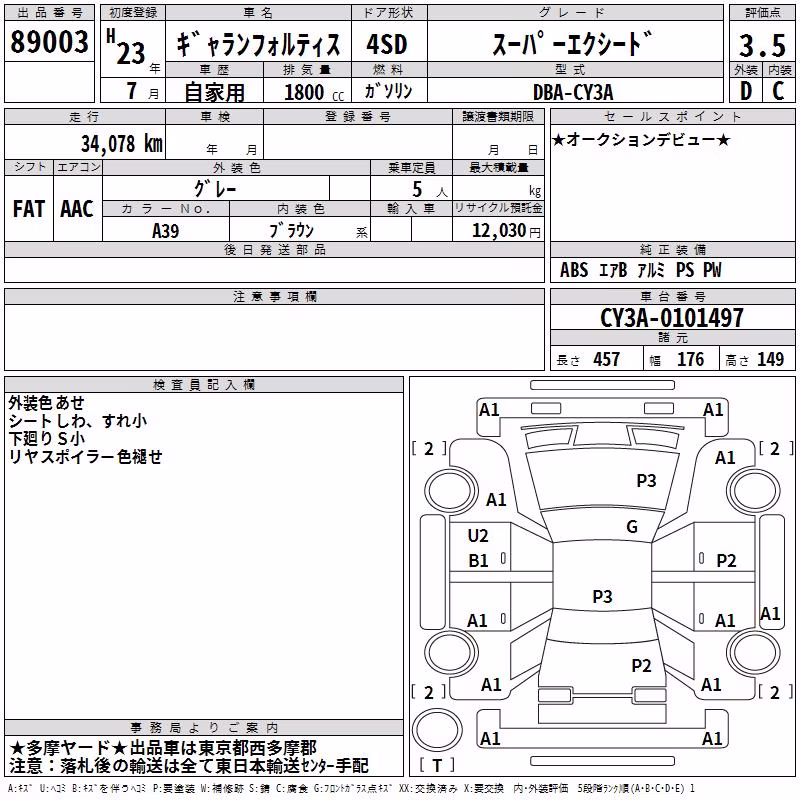 MITSUBISHI GALANT FORTIS