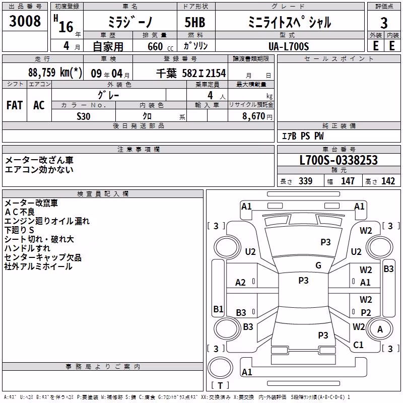 DAIHATSU MIRA GINO