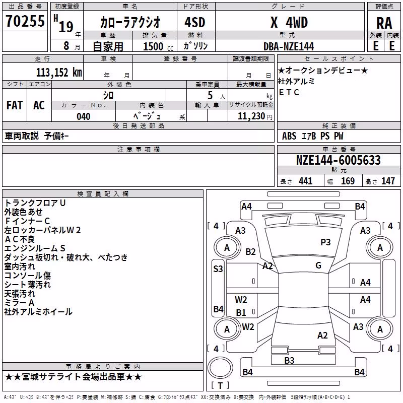 TOYOTA COROLLA AXIO