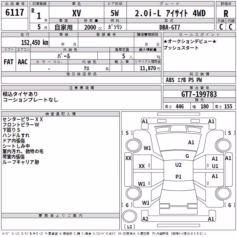 SUBARU XV