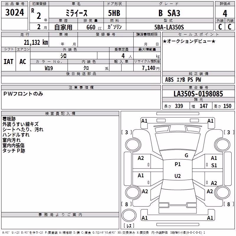 DAIHATSU MIRA E:S
