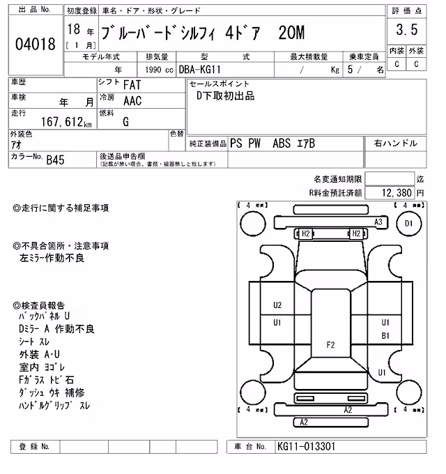 NISSAN BLUEBIRD SYLPHY